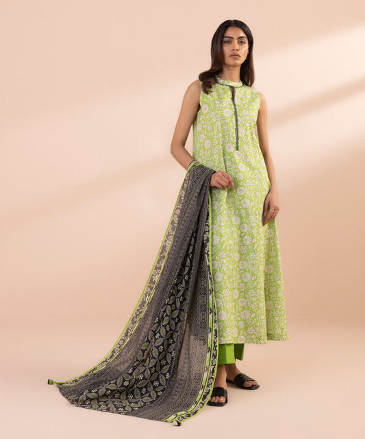 SAPPHIRE | UNSTITCHED 3 PIECE PRINTED LAWN SUIT