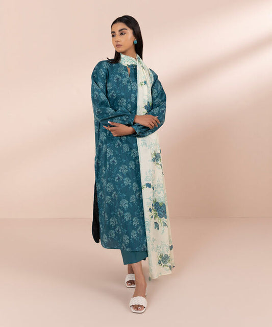 SAPPHIRE | UNSTITCHED 3 PIECE PRINTED LAWN SUIT