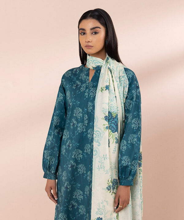 SAPPHIRE | UNSTITCHED 3 PIECE PRINTED LAWN SUIT
