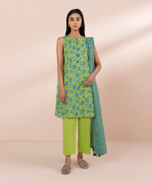 SAPPHIRE | UNSTITCHED 3 PIECE PRINTED LAWN SUIT