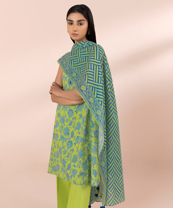SAPPHIRE | UNSTITCHED 3 PIECE PRINTED LAWN SUIT