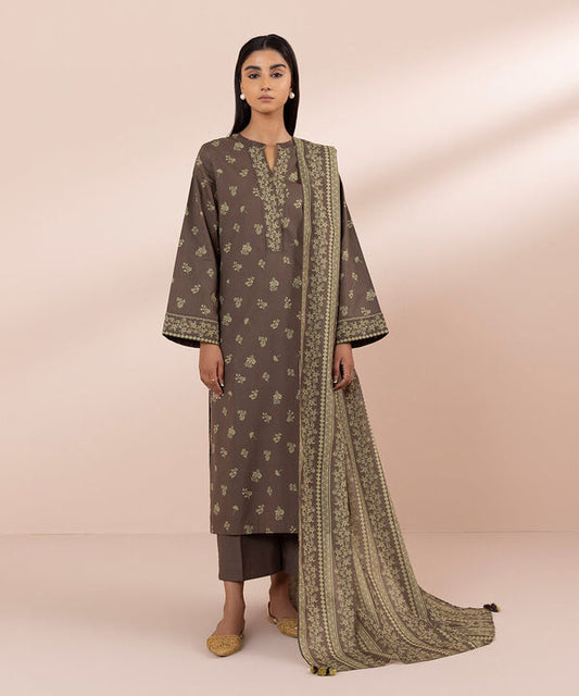 SAPPHIRE | UNSTITCHED 3 PIECE PRINTED LAWN SUIT