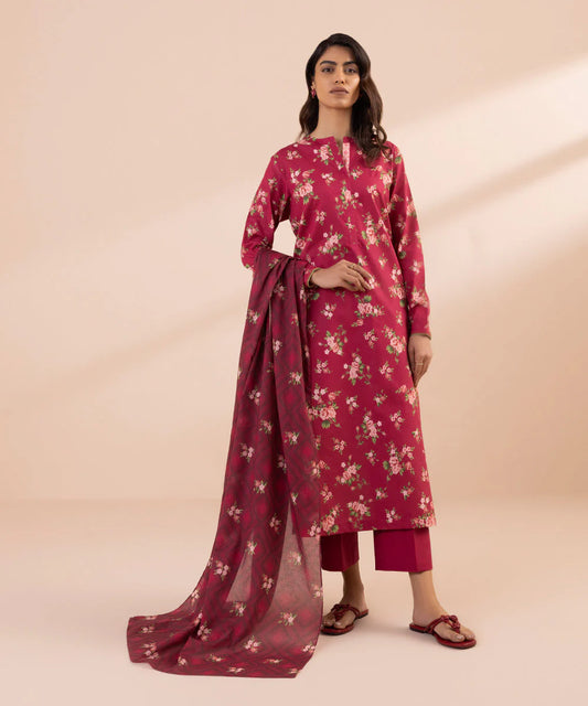 SAPPHIRE | UNSTITCHED 3 PIECE PRINTED LAWN SUIT