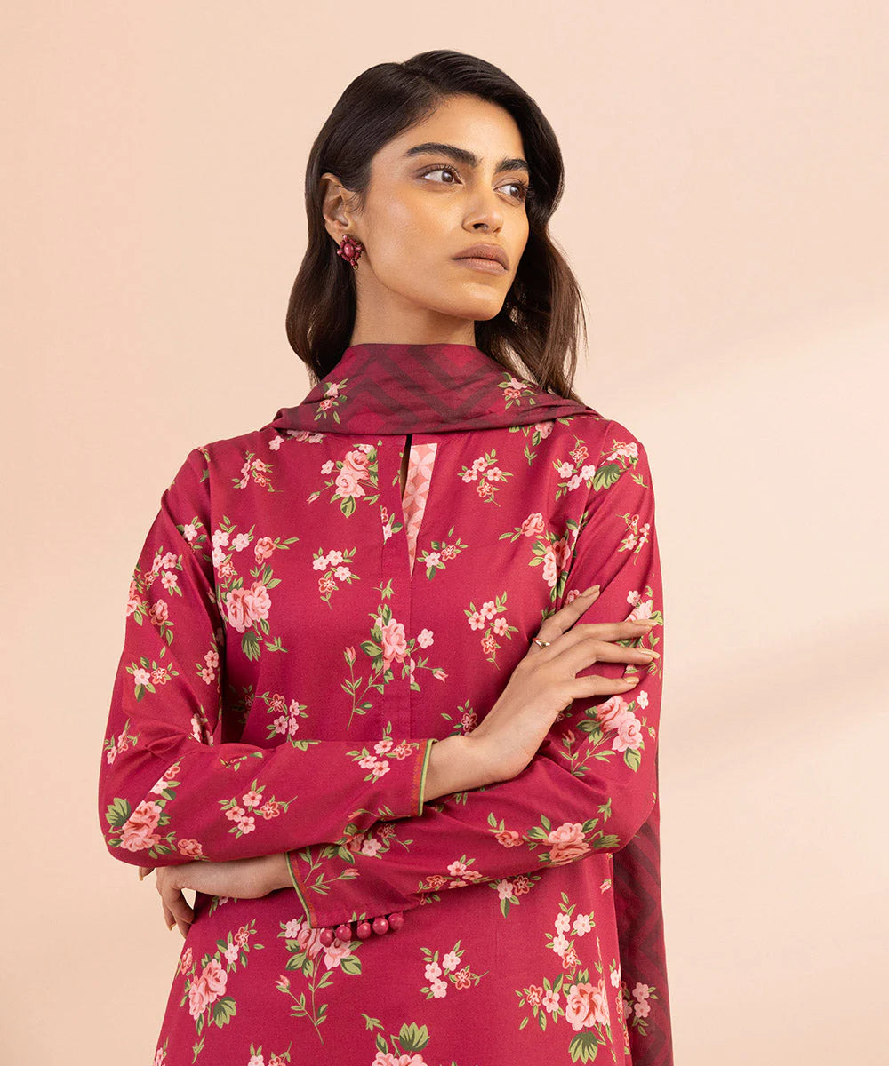 SAPPHIRE | UNSTITCHED 3 PIECE PRINTED LAWN SUIT
