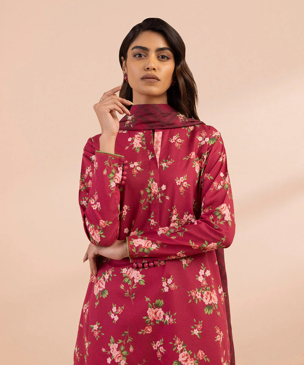 SAPPHIRE | UNSTITCHED 3 PIECE PRINTED LAWN SUIT