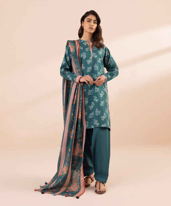 SAPPHIRE | UNSTITCHED 3 PIECE PRINTED LAWN SUIT