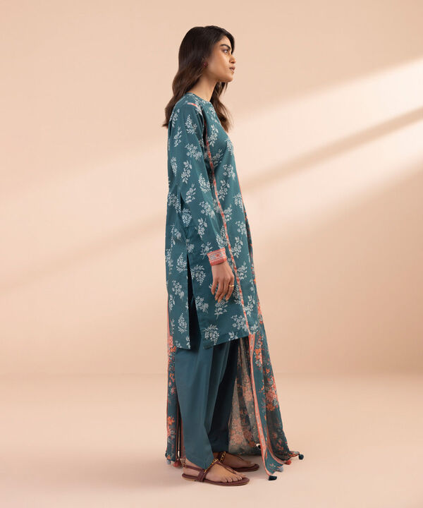 SAPPHIRE | UNSTITCHED 3 PIECE PRINTED LAWN SUIT