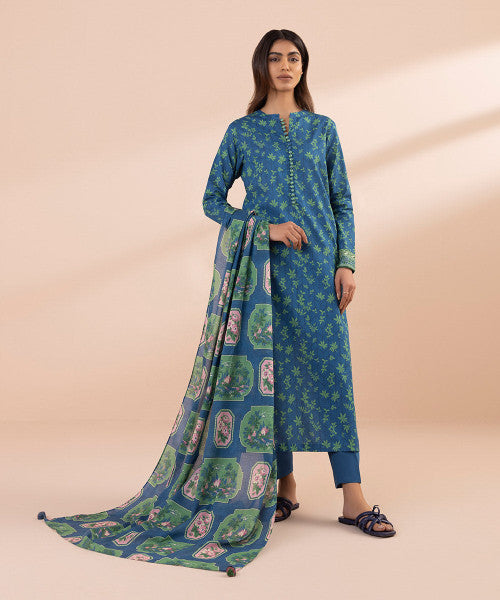 SAPPHIRE | UNSTITCHED 3 PIECE PRINTED LAWN SUIT