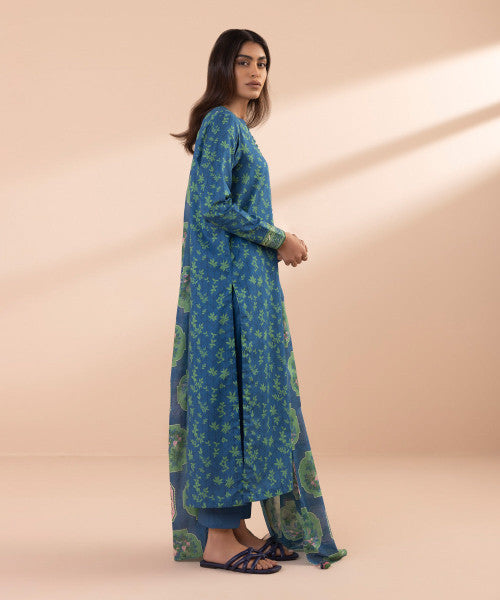 SAPPHIRE | UNSTITCHED 3 PIECE PRINTED LAWN SUIT