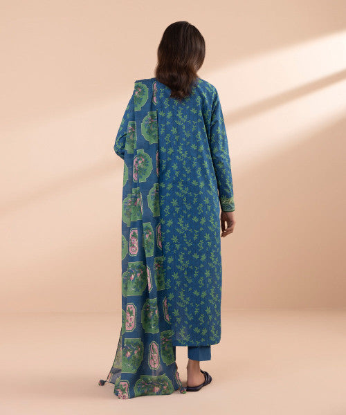 SAPPHIRE | UNSTITCHED 3 PIECE PRINTED LAWN SUIT