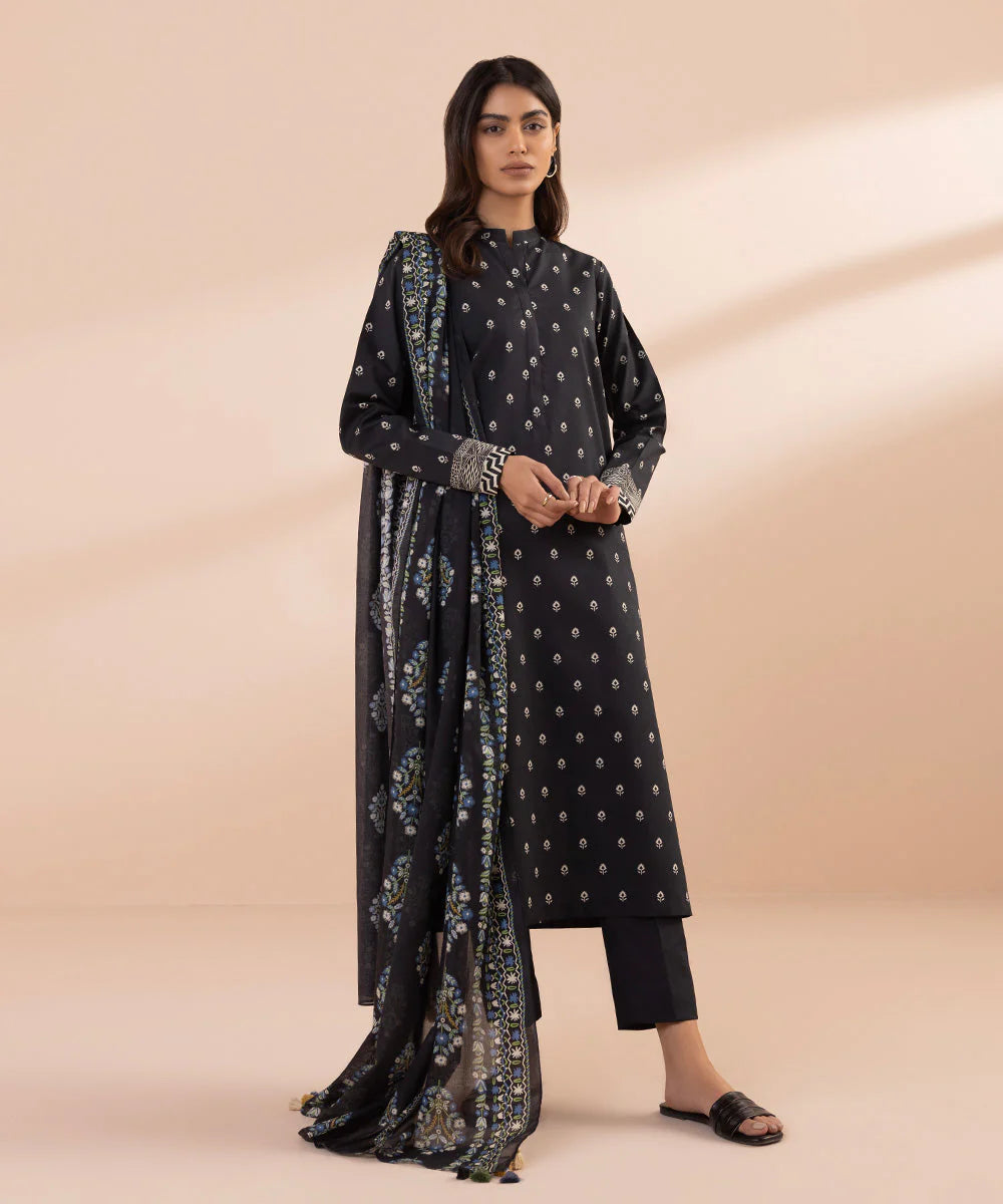 SAPPHIRE | UNSTITCHED 3 PIECE PRINTED LAWN SUIT