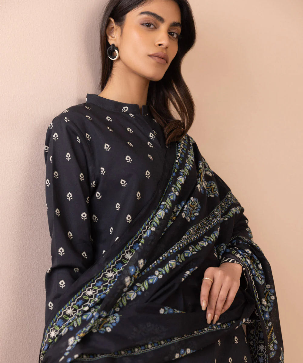 SAPPHIRE | UNSTITCHED 3 PIECE PRINTED LAWN SUIT