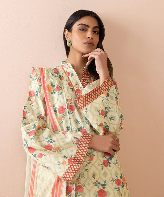 SAPPHIRE | UNSTITCHED 3 PIECE PRINTED LAWN SUIT