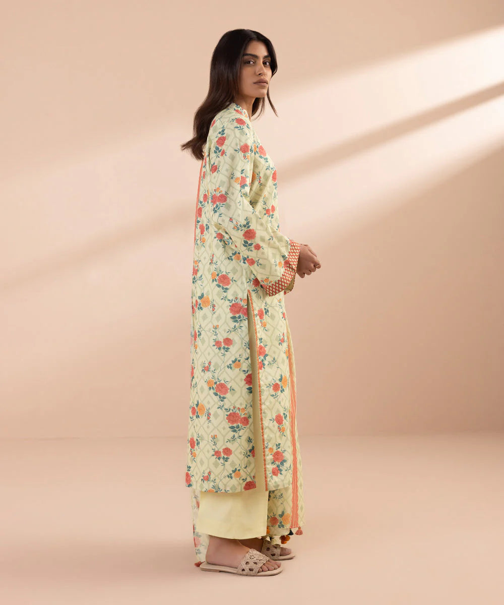 SAPPHIRE | UNSTITCHED 3 PIECE PRINTED LAWN SUIT