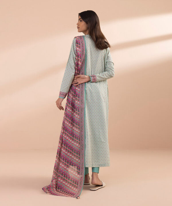 SAPPHIRE | UNSTITCHED 3 PIECE PRINTED LAWN SUIT