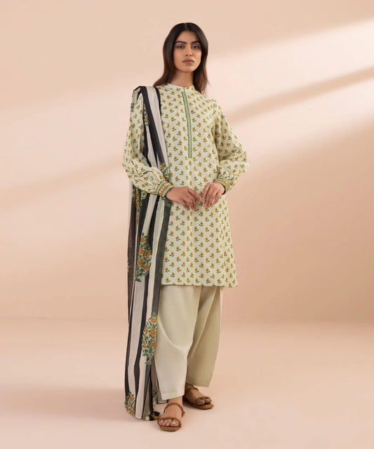 SAPPHIRE | UNSTITCHED 3 PIECE PRINTED LAWN SUIT