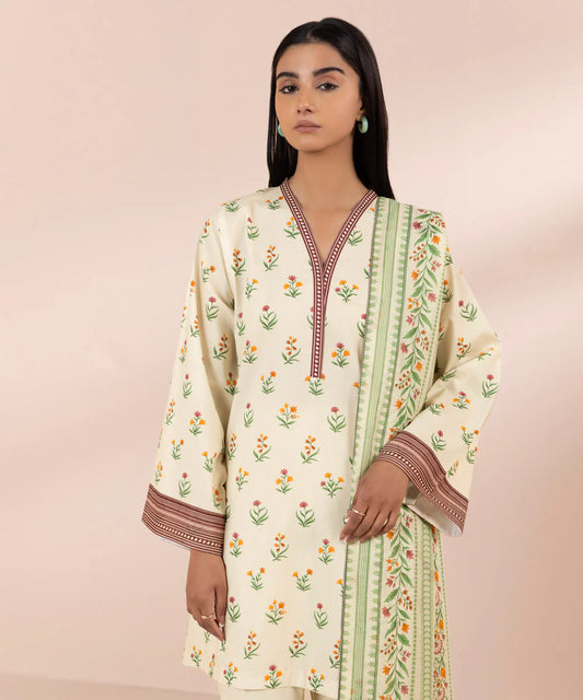 SAPPHIRE | UNSTITCHED 3 PIECE PRINTED LAWN SUIT