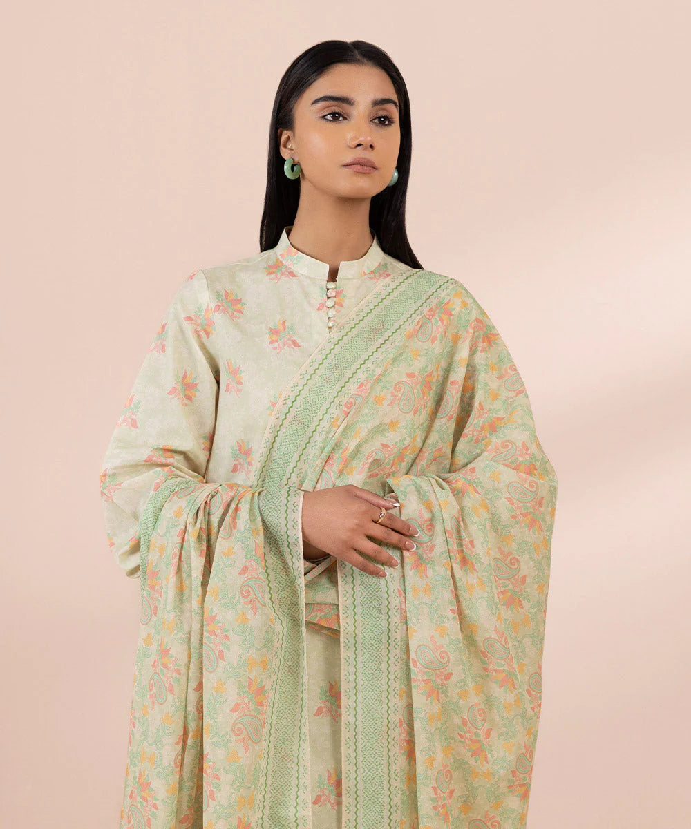 SAPPHIRE | UNSTITCHED 3 PIECE PRINTED LAWN SUIT