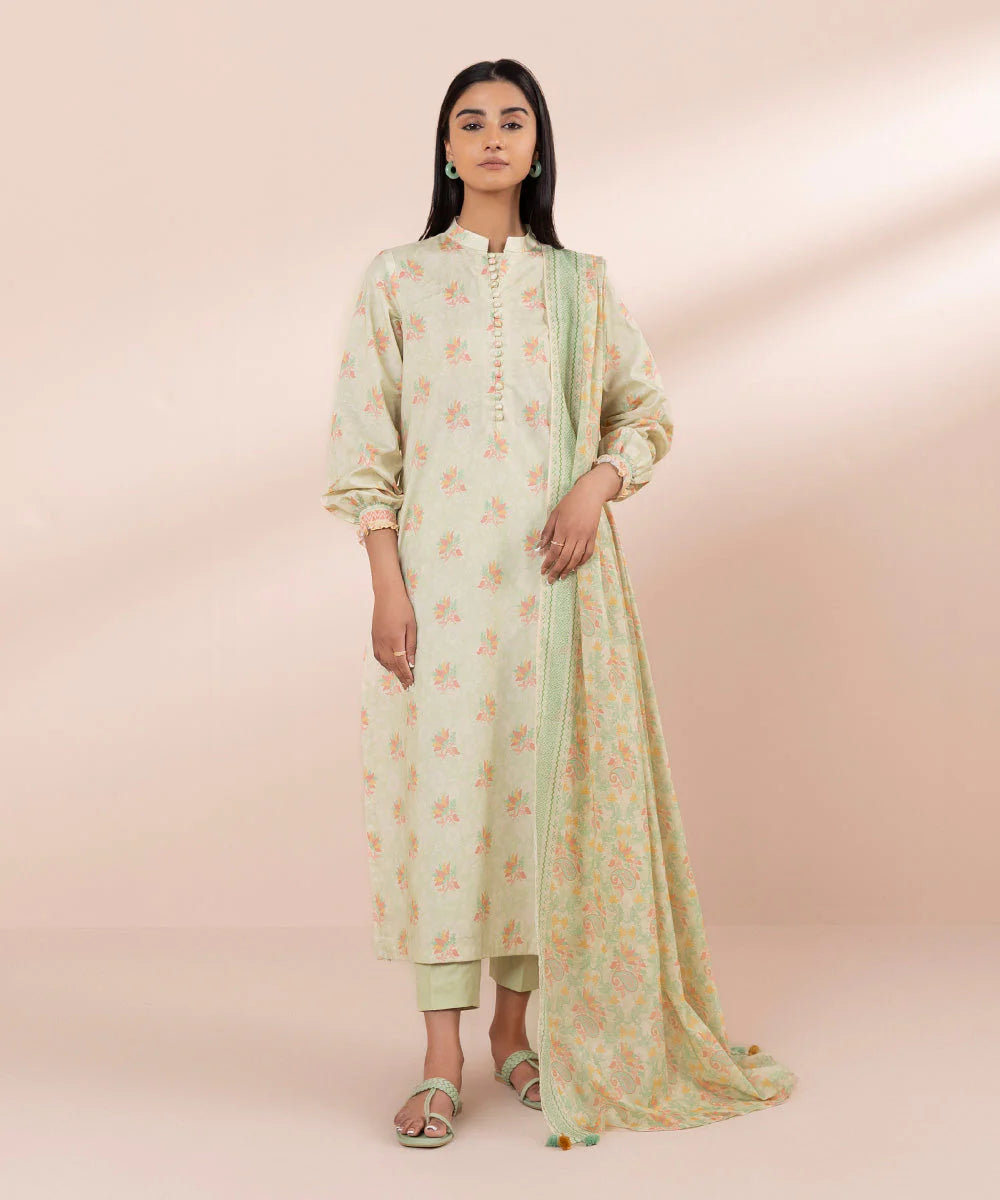 SAPPHIRE | UNSTITCHED 3 PIECE PRINTED LAWN SUIT