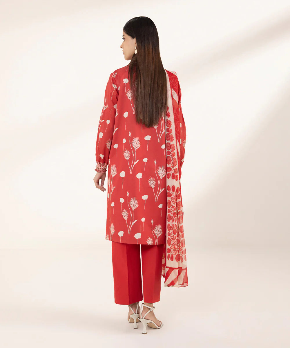 SAPPHIRE | UNSTITCHED 3 PIECE PRINTED LAWN SUIT
