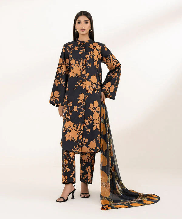 SAPPHIRE | UNSTITCHED 1 PIECE - PRINTED LAWN SHIRT
