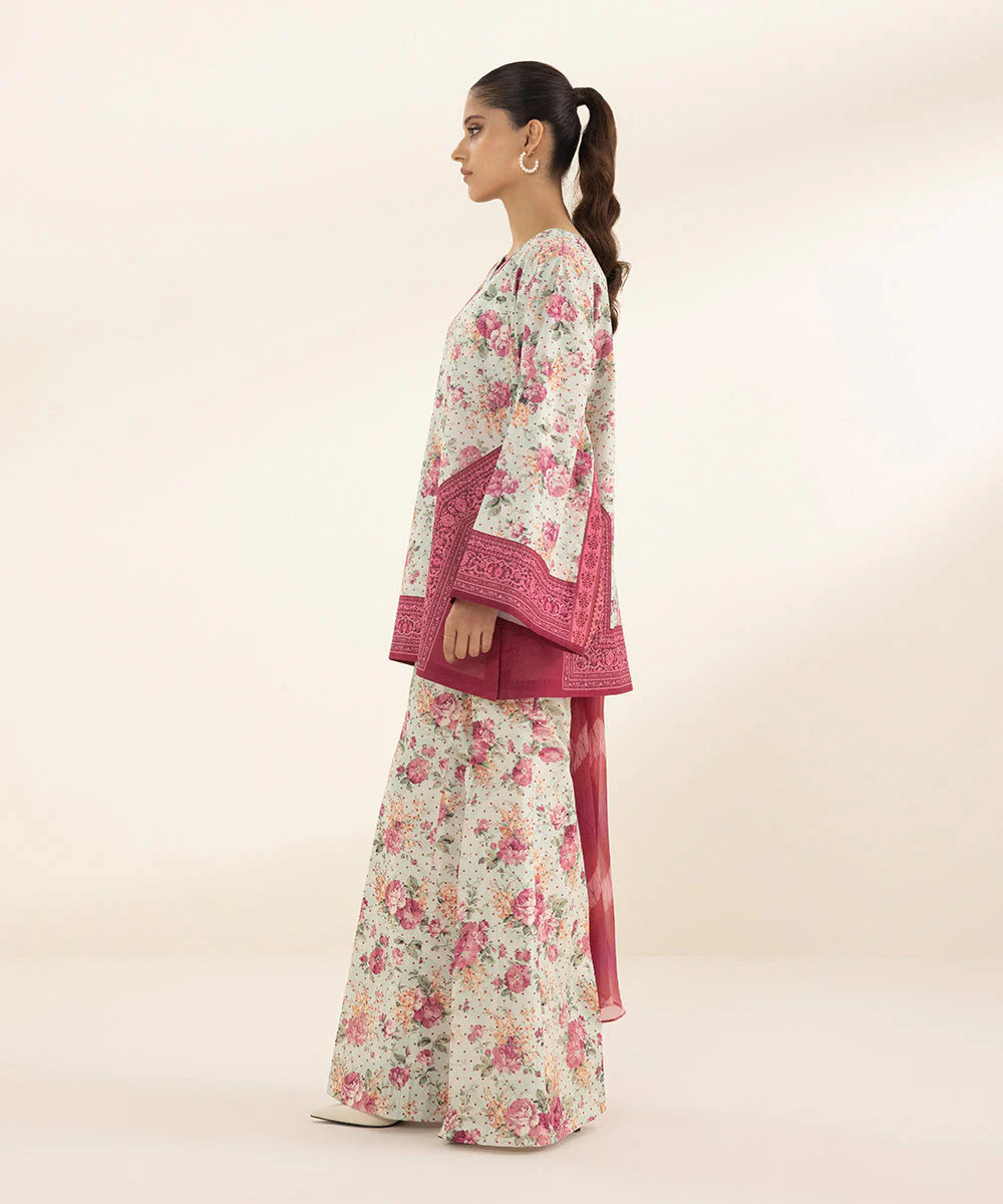 SAPPHIRE | UNSTITCHED 3 PIECE PRINTED LAWN SUIT