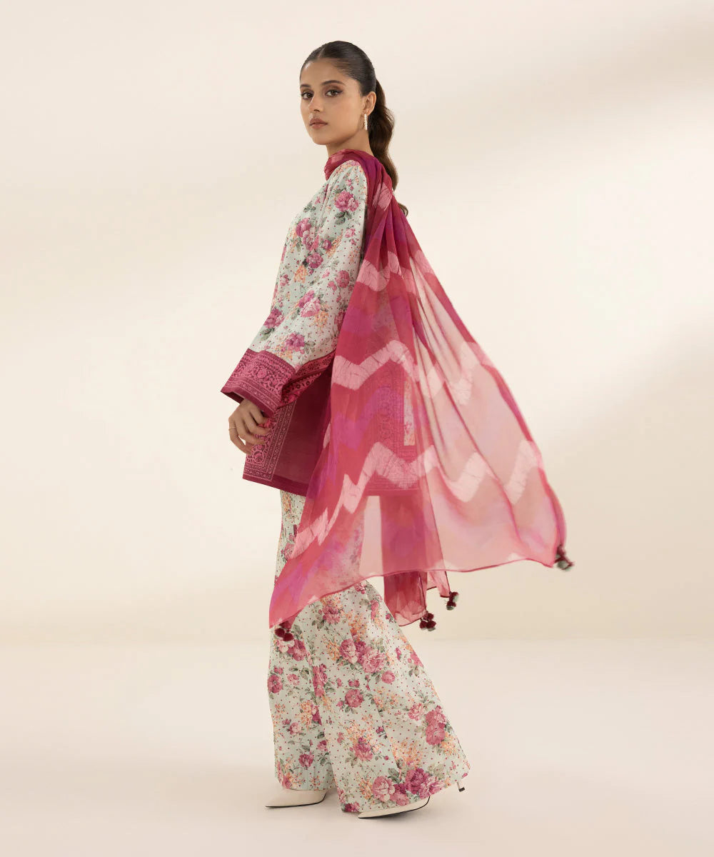 SAPPHIRE | UNSTITCHED 3 PIECE PRINTED LAWN SUIT
