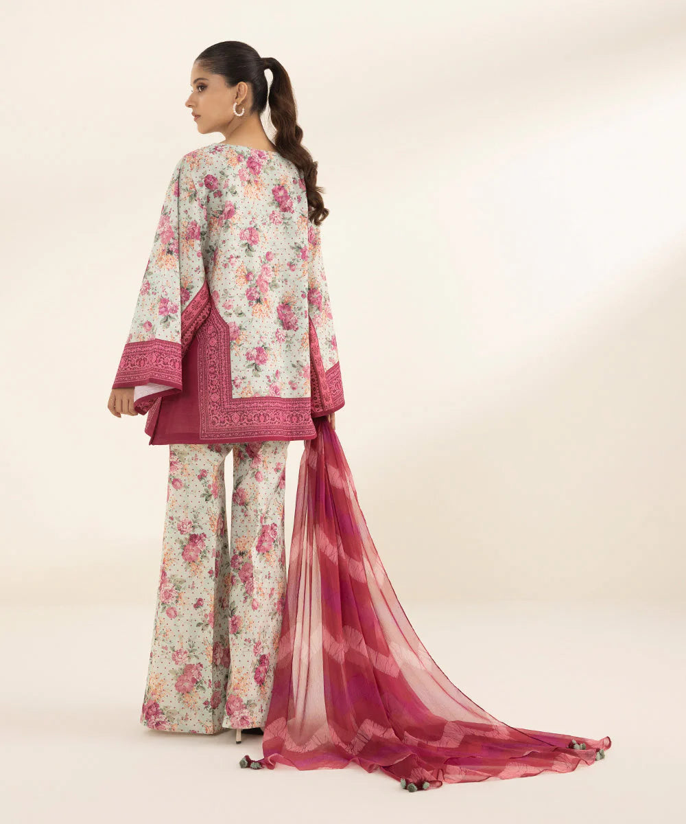 SAPPHIRE | UNSTITCHED 3 PIECE PRINTED LAWN SUIT