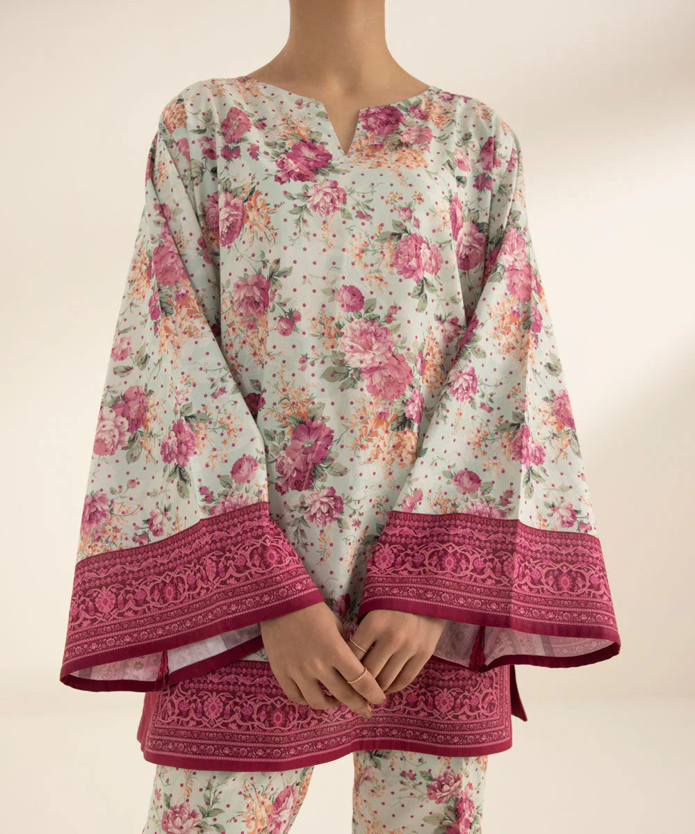 SAPPHIRE | UNSTITCHED 3 PIECE PRINTED LAWN SUIT