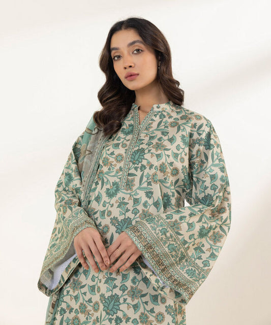 SAPPHIRE | UNSTITCHED 3 PIECE PRINTED LAWN SUIT