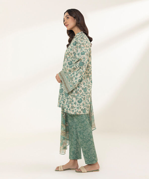 SAPPHIRE | UNSTITCHED 3 PIECE PRINTED LAWN SUIT