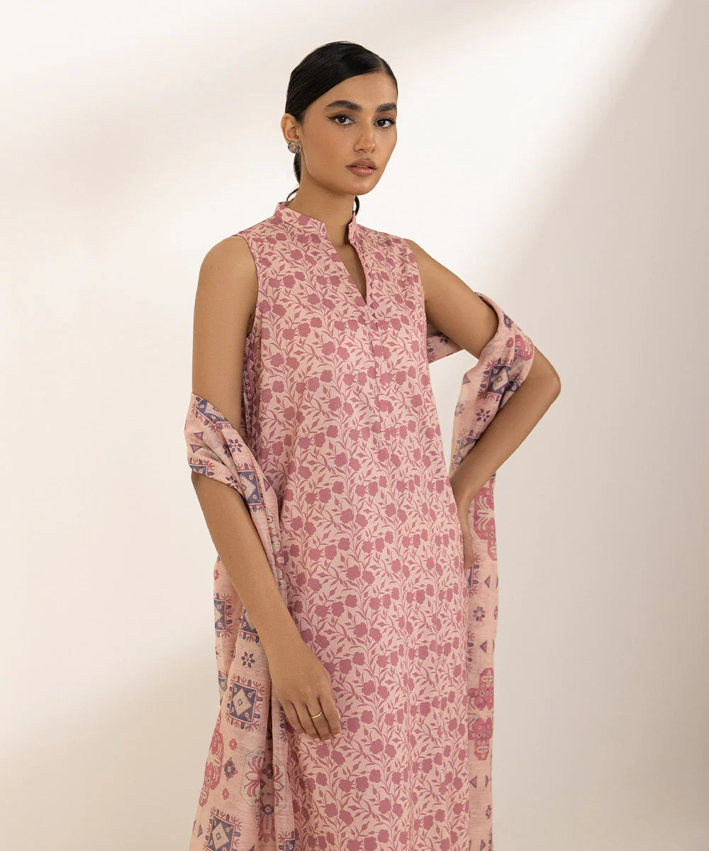 SAPPHIRE | UNSTITCHED 3 PIECE PRINTED LAWN SUIT