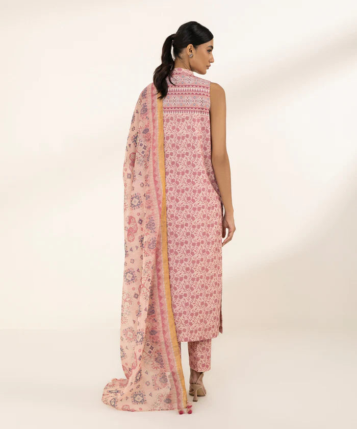 SAPPHIRE | UNSTITCHED 3 PIECE PRINTED LAWN SUIT