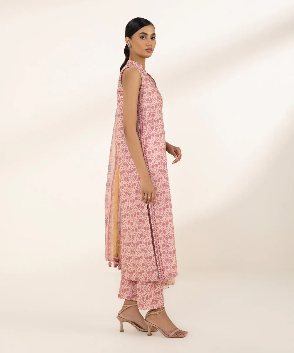 SAPPHIRE | UNSTITCHED 3 PIECE PRINTED LAWN SUIT