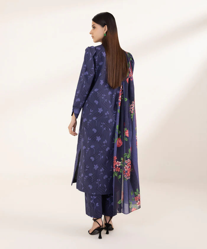 SAPPHIRE | UNSTITCHED 3 PIECE PRINTED LAWN SUIT