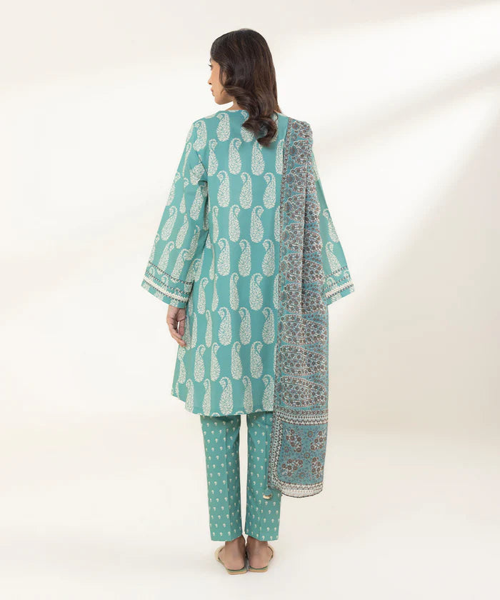 SAPPHIRE | UNSTITCHED 3 PIECE PRINTED LAWN SUIT