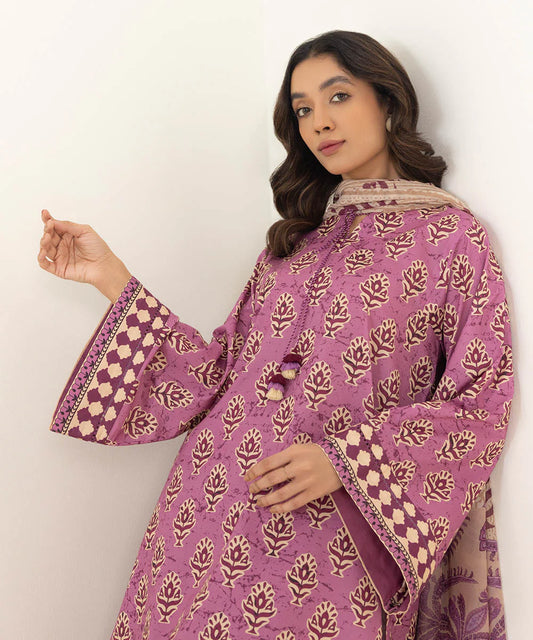 SAPPHIRE | UNSTITCHED 3 PIECE PRINTED LAWN SUIT