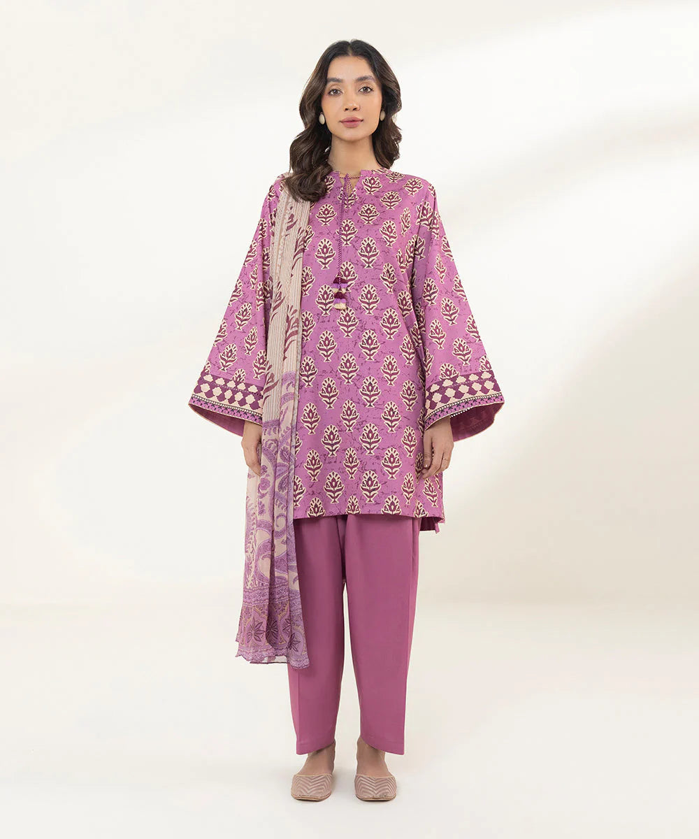 SAPPHIRE | UNSTITCHED 3 PIECE PRINTED LAWN SUIT