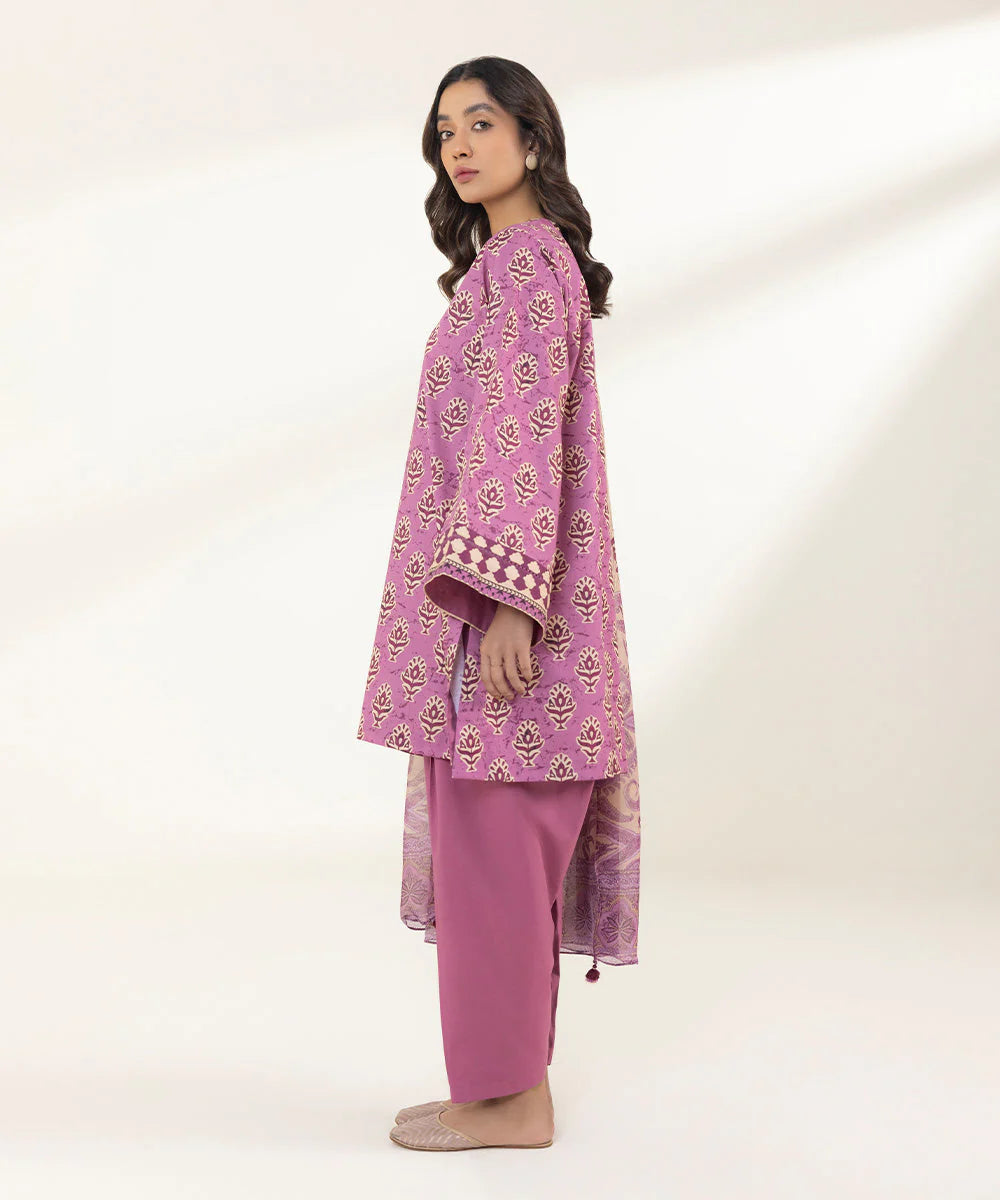 SAPPHIRE | UNSTITCHED 3 PIECE PRINTED LAWN SUIT