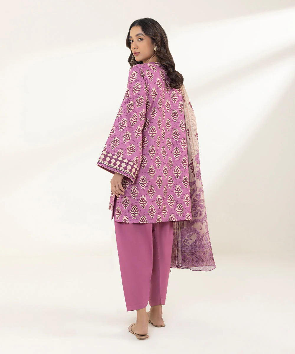 SAPPHIRE | UNSTITCHED 3 PIECE PRINTED LAWN SUIT