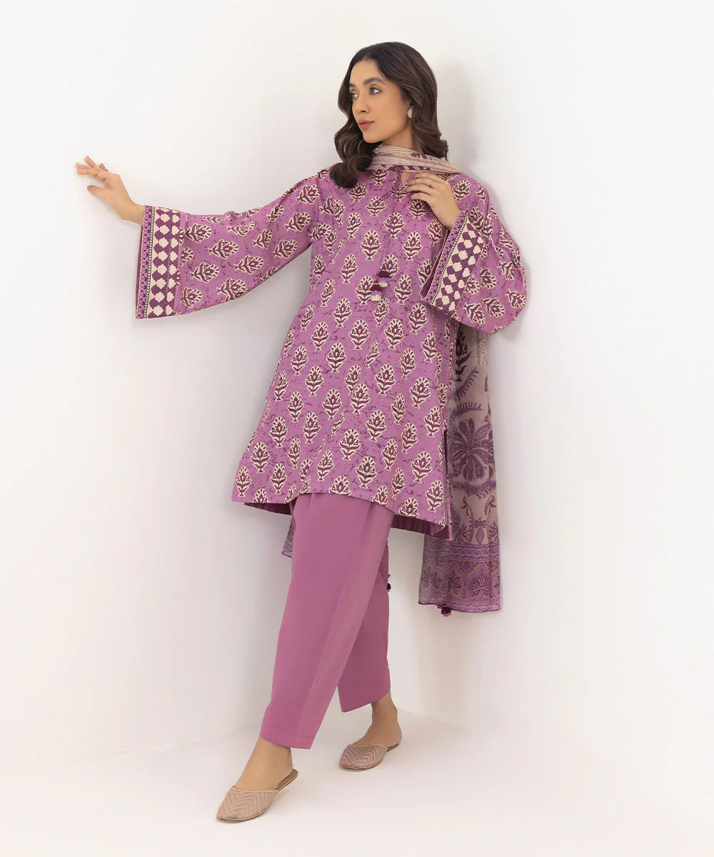 SAPPHIRE | UNSTITCHED 3 PIECE PRINTED LAWN SUIT