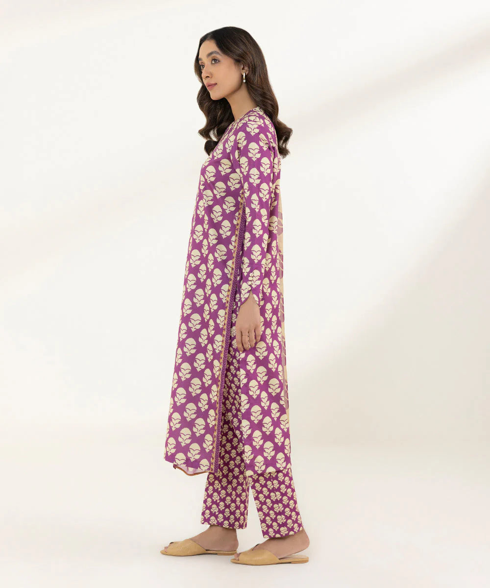 SAPPHIRE | UNSTITCHED 3 PIECE PRINTED LAWN SUIT