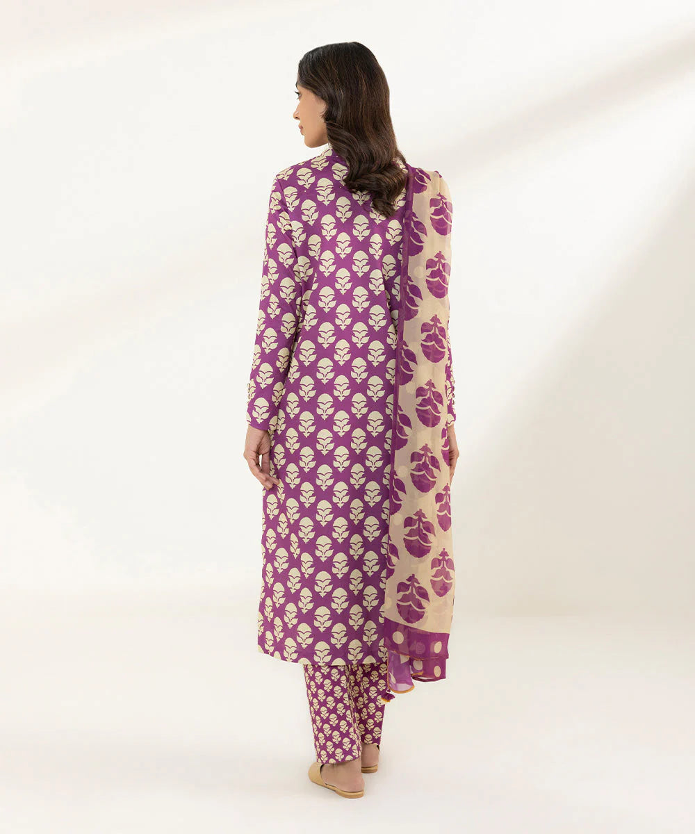 SAPPHIRE | UNSTITCHED 3 PIECE PRINTED LAWN SUIT