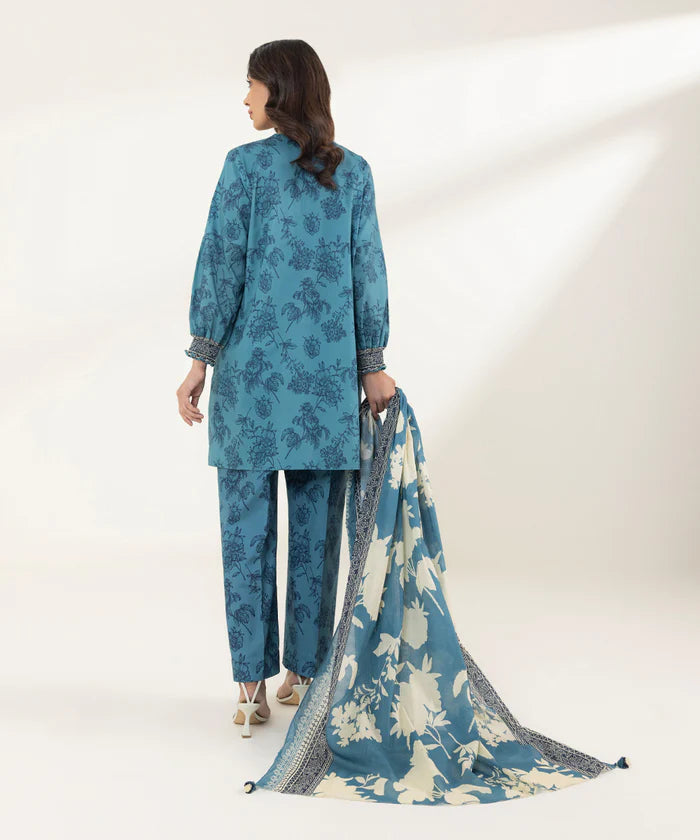 SAPPHIRE | UNSTITCHED 3 PIECE PRINTED LAWN SUIT
