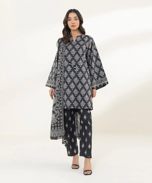SAPPHIRE | UNSTITCHED 3 PIECE PRINTED LAWN SUIT