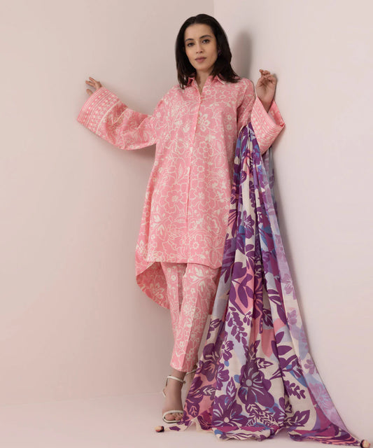 SAPPHIRE | UNSTITCHED 3 PIECE PRINTED LAWN SUIT