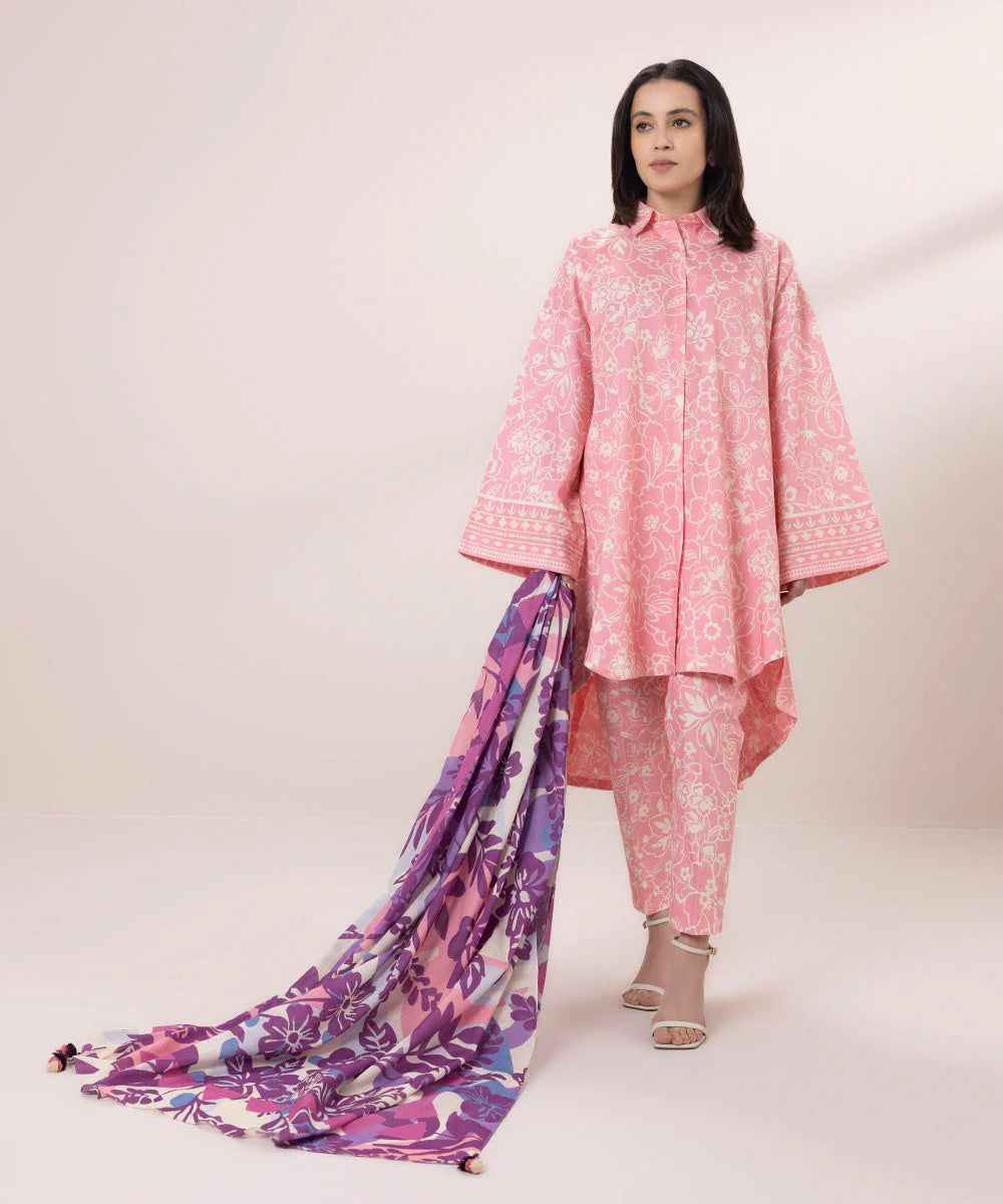 SAPPHIRE | UNSTITCHED 3 PIECE PRINTED LAWN SUIT