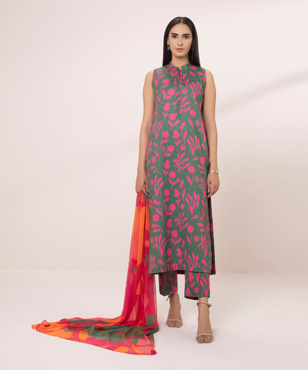 SAPPHIRE | UNSTITCHED 3 PIECE PRINTED LAWN SUIT