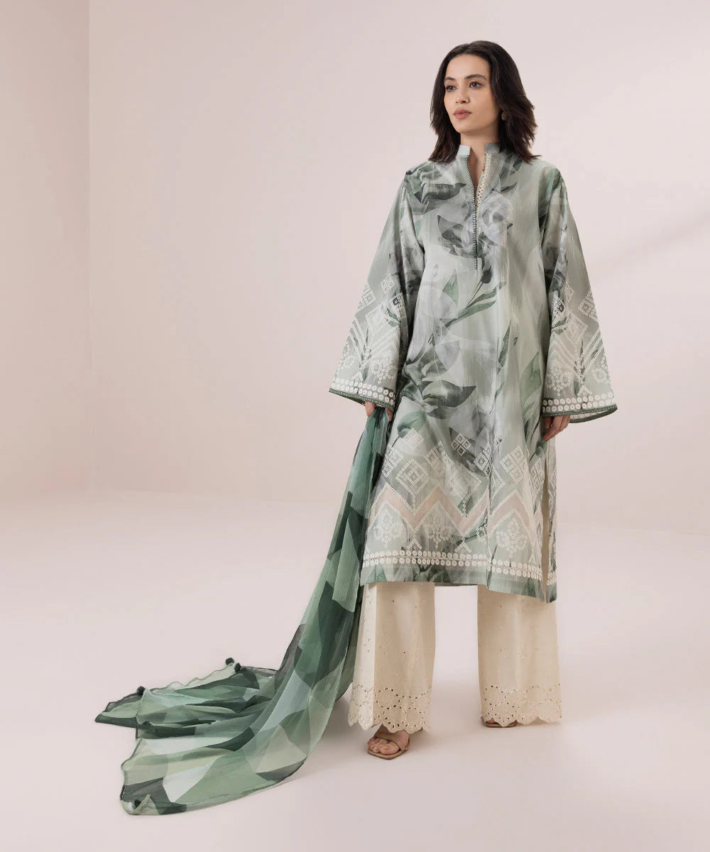 SAPPHIRE | UNSTITCHED 2 PIECE PRINTED LAWN SUIT