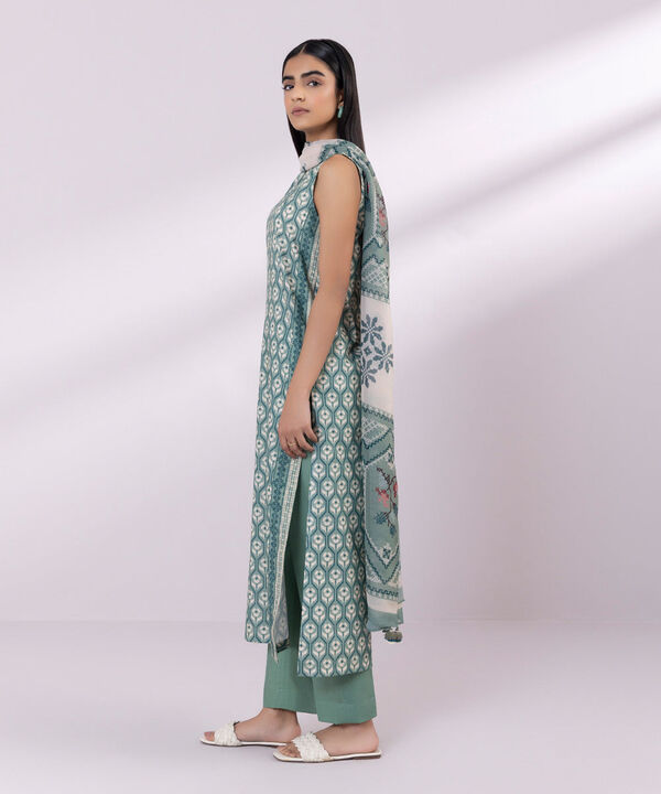 SAPPHIRE | UNSTITCHED 3 PIECE PRINTED LAWN SUIT